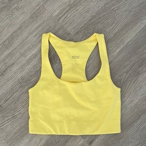 Girlfriend Collective Yellow Sports Bra